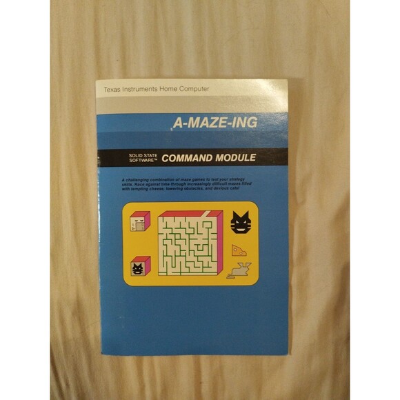 A-MAZE-ING for Texas Instruments TI-99/4A - Complete In Box - Tested - Picture 4 of 11